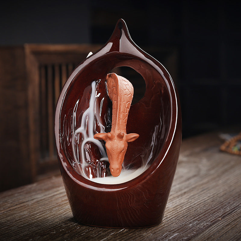 F Ceramic Waterfall Incense Burner Buddha Hand Censer Holder Indoor Smoke Backflow Incense Fountain Buddhist Altar Table Decor F Ceramic Waterfall Incense Burner Buddha Hand Censer Holder Indoor Smoke Backflow Incense Fountain Buddhist Altar Table Decor